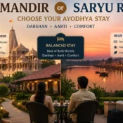 stay near Ram Mandir or Saryu River
