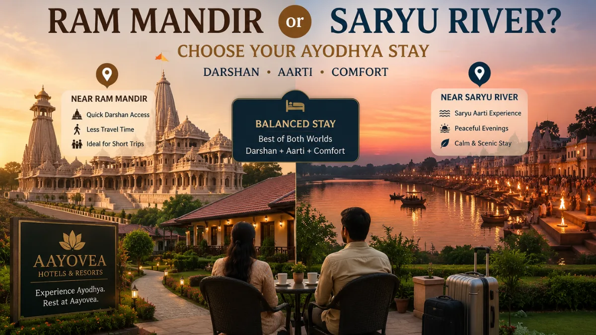 Stay Near Ram Mandir or Saryu River? How to Choose the Right Location in Ayodhya